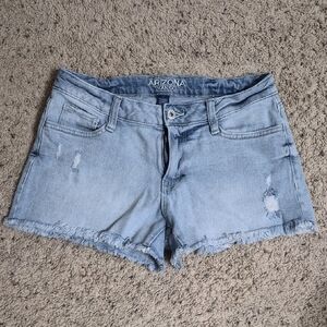 Arizona Jean Company Women's Distressed Light Blue Shorts